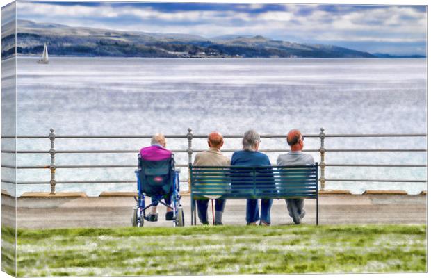 A View From Dunoon  Canvas Print by Valerie Paterson