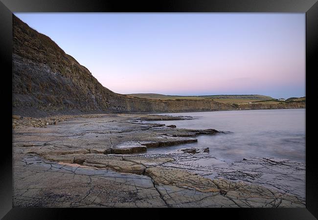 Kimmeridge bay in Dorset Framed Print by Ian Middleton