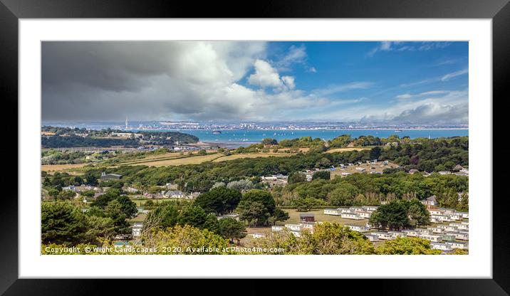 Whitecliff Bay Holiday Park Framed Mounted Print by Wight Landscapes