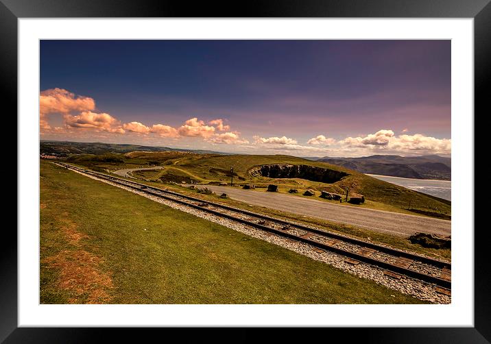 Great Orme Tracks Framed Mounted Print by Jonathan Thirkell