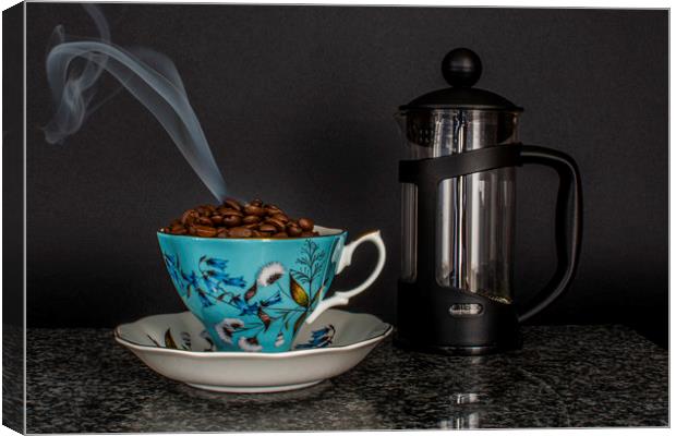 Smoky Aroma of Freshly Roasted Coffee Canvas Print by Steve Purnell