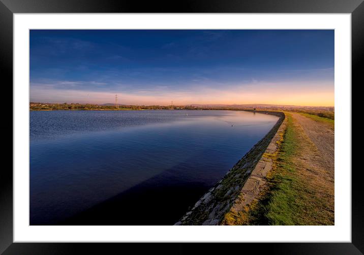 Elton Reservoir View Framed Mounted Print by Jonathan Thirkell