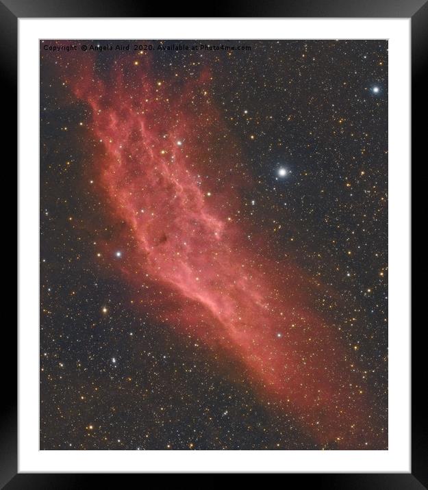 California Nebula. Framed Mounted Print by Angela Aird