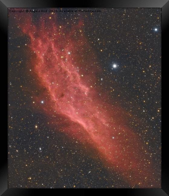 California Nebula. Framed Print by Angela Aird