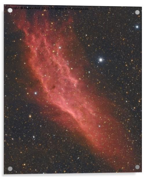 California Nebula. Acrylic by Angela Aird
