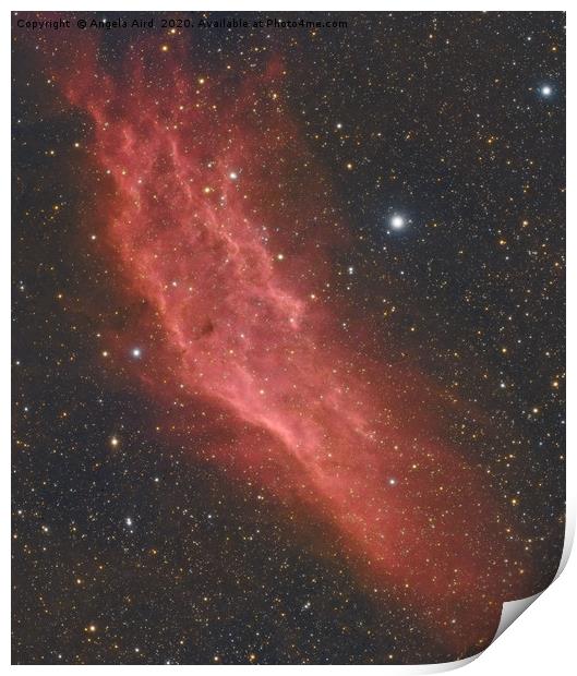 California Nebula. Print by Angela Aird