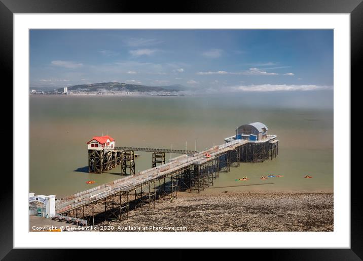 Mumbles Pier and Lifeboat Station, Mumbles, Wales Framed Mounted Print by Dan Santillo