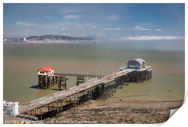 Mumbles Pier and Lifeboat Station, Mumbles, Wales Print by Dan Santillo