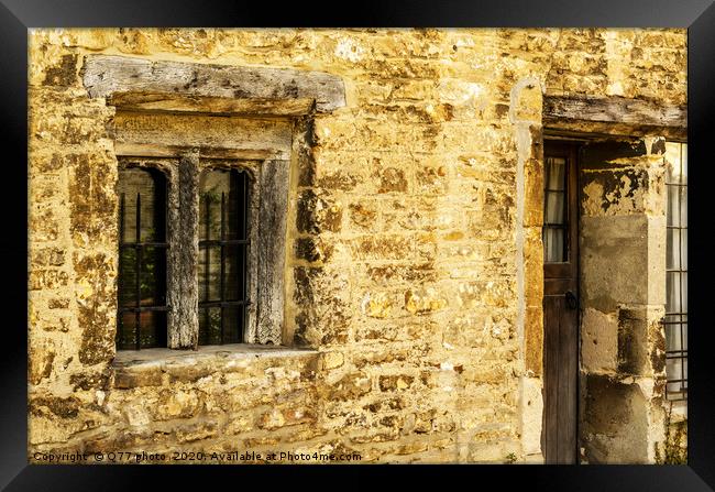 stylish entrance to a residential building, an int Framed Print by Q77 photo