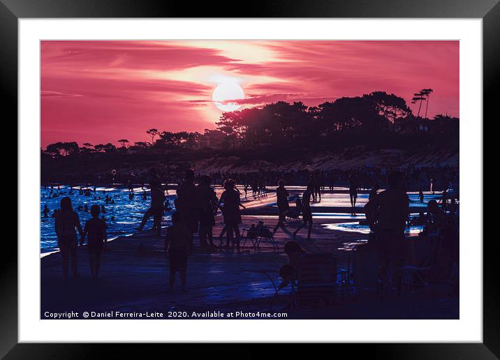 Parque del Plata Beach, Canelones, Uruguay Framed Mounted Print by Daniel Ferreira-Leite