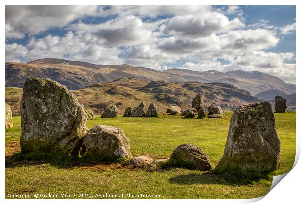 Castlerigg Stone Circle Print by Graham Moore