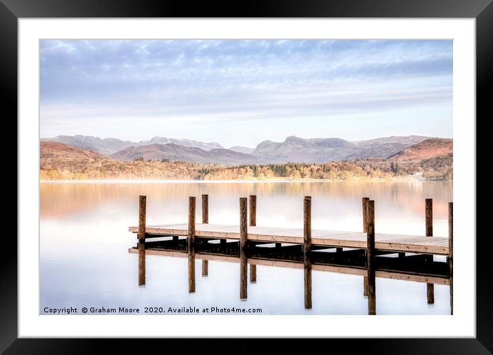 Lake Windermere Framed Mounted Print by Graham Moore