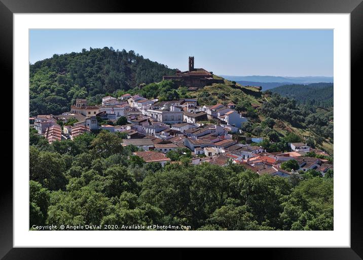 Village of Almonaster la Real Overview Framed Mounted Print by Angelo DeVal