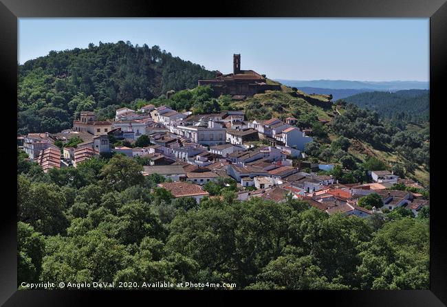 Village of Almonaster la Real Overview Framed Print by Angelo DeVal