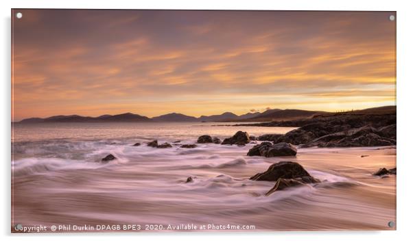 Sunrise at Bagh Steinigidh -   Isle Of Harris & Le Acrylic by Phil Durkin DPAGB BPE4