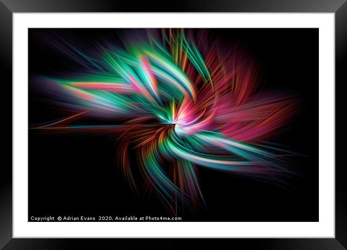 The Twirl Framed Mounted Print by Adrian Evans