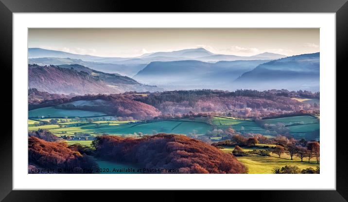 Mist in the Valley Framed Mounted Print by Rick Lindley