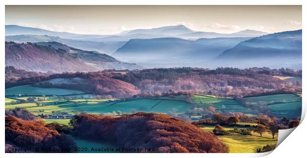 Mist in the Valley Print by Rick Lindley