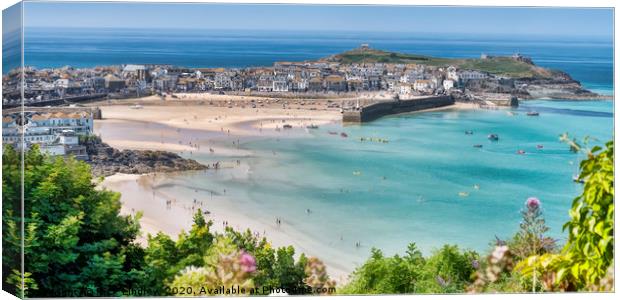 St Ives Cornwall Canvas Print by Rick Lindley