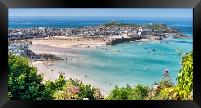 St Ives Cornwall Framed Print by Rick Lindley