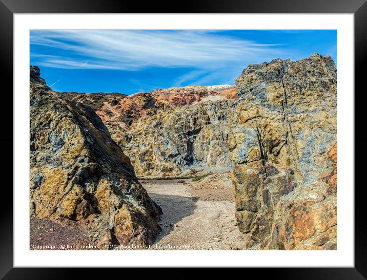 Parys Mountain Copper Mine Anglesey Wales  Framed Mounted Print by Nick Jenkins