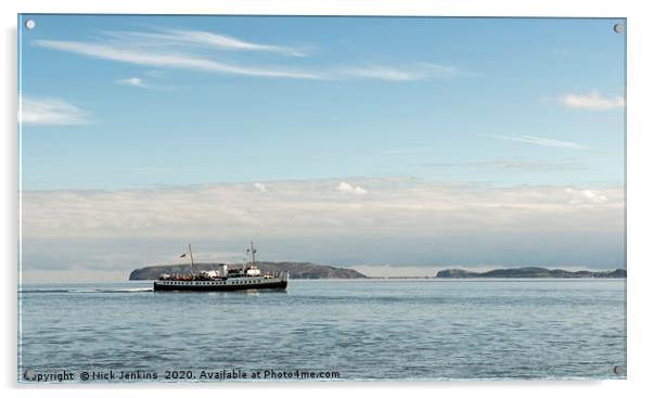 MV Balmoral Entering the Menai Strait Acrylic by Nick Jenkins