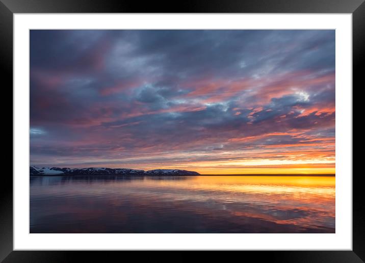 Liefdefjorden in Svalbard Framed Mounted Print by Arterra 