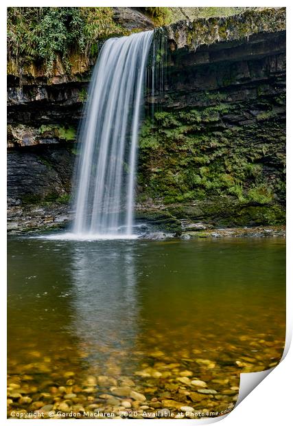 Sgwd Gwladys / Lady Falls Print by Gordon Maclaren