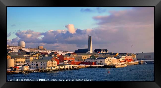 "Evening light Vardo" Framed Print by ROS RIDLEY