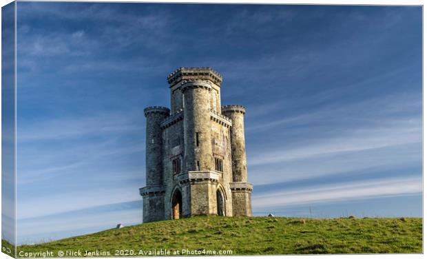 Paxtons Tower Memorial Carmarthenshire Canvas Print by Nick Jenkins