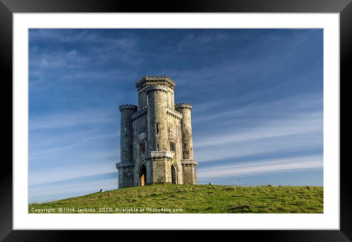 Paxtons Tower Memorial Carmarthenshire Framed Mounted Print by Nick Jenkins