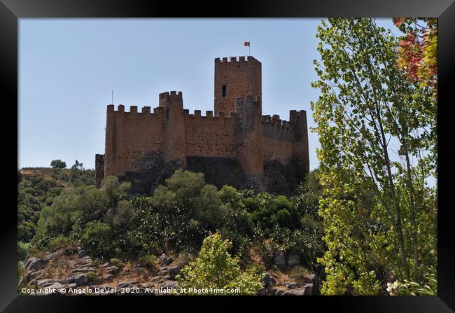Templar Castle of Almourol Framed Print by Angelo DeVal