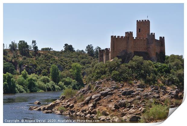 Knights Templar Castle of Almourol Print by Angelo DeVal