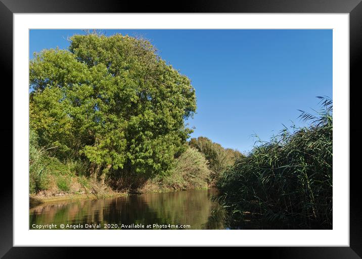 Alcabrichel River Scene Framed Mounted Print by Angelo DeVal