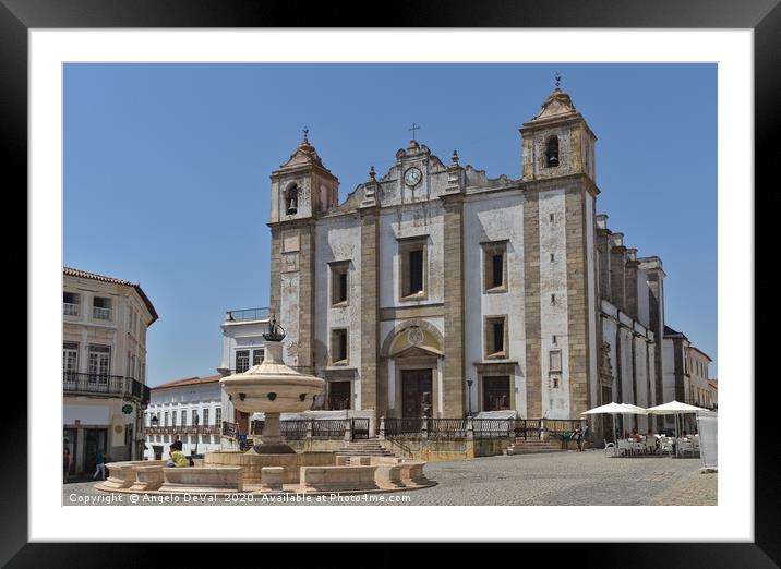 Church of Santo Antao in Evora Framed Mounted Print by Angelo DeVal