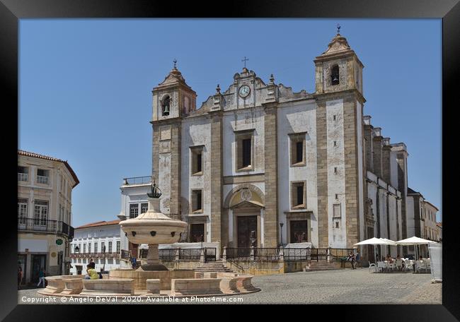 Church of Santo Antao in Evora Framed Print by Angelo DeVal