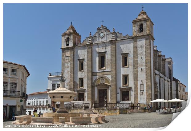 Church of Santo Antao in Evora Print by Angelo DeVal