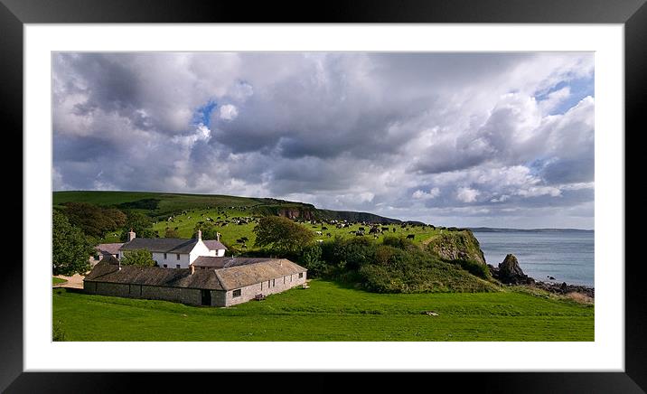 Stackpole Farmhouse Framed Mounted Print by Mark Robson