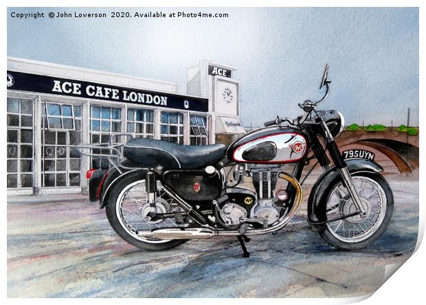 Matchless and the ACE Cafe Print by John Lowerson