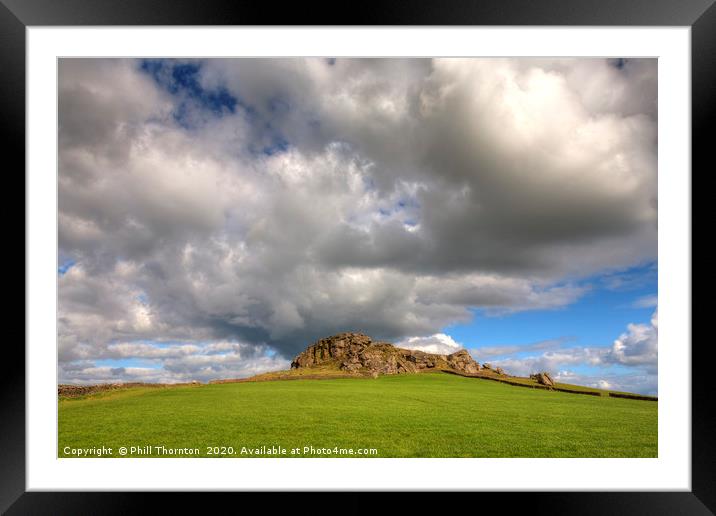 Almscliffe Crag, North Yorkshire No.1 Framed Mounted Print by Phill Thornton