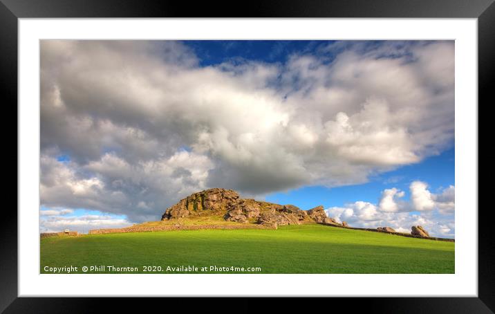 Almscliffe Crag, North Yorkshire No.2 Framed Mounted Print by Phill Thornton