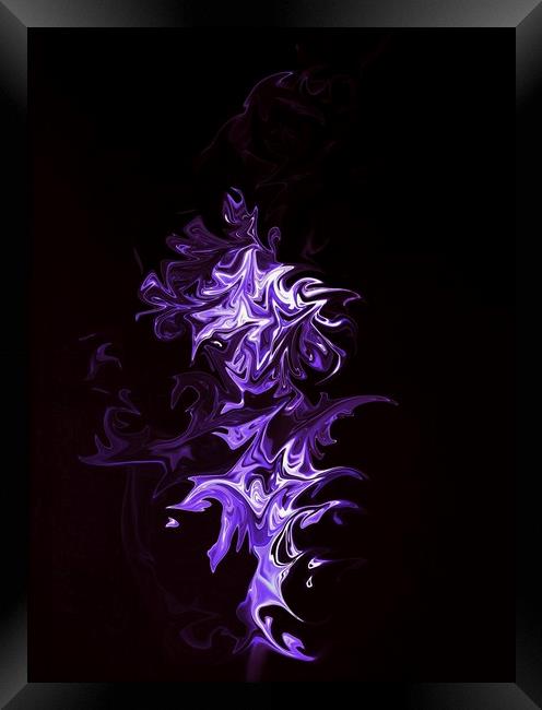 Abstract in smoke Framed Print by Martin Smith