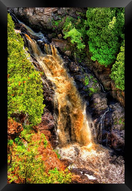 Big Manitou Falls Framed Print by Jonah Anderson Photography