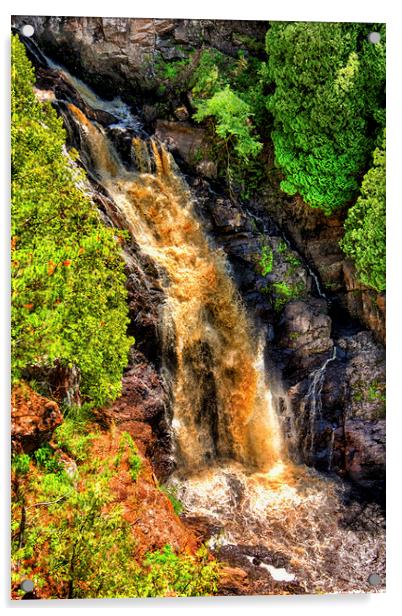Big Manitou Falls Acrylic by Jonah Anderson Photography