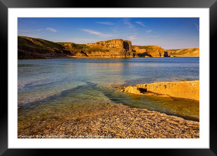 Fall Bay from Tears Point, Gower Framed Mounted Print by Dan Santillo