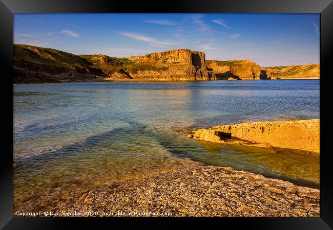 Fall Bay from Tears Point, Gower Framed Print by Dan Santillo