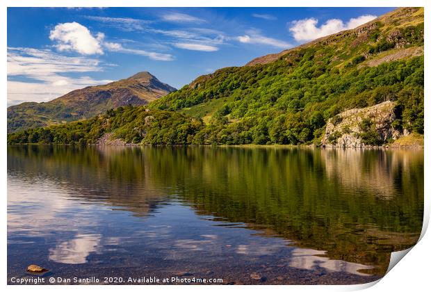 Llyn Gwynant, Snowdonia National Park Print by Dan Santillo