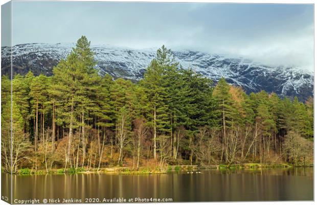 Glencoe Lochan in the Scottish Highlands Canvas Print by Nick Jenkins