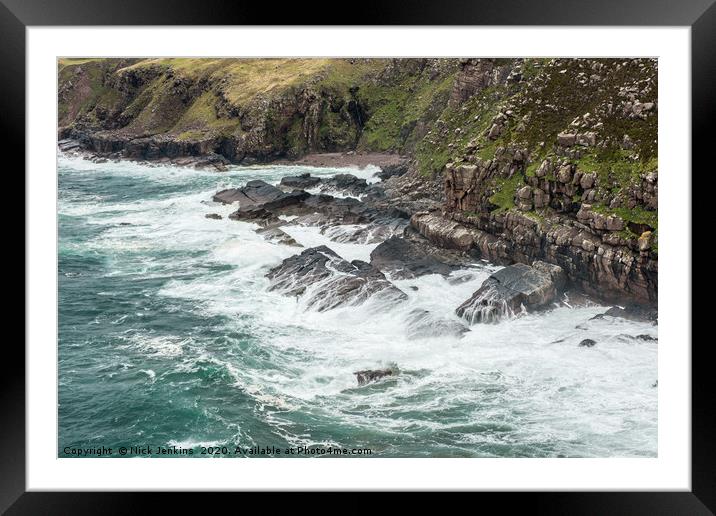 Stoer Head Coastline Sutherland Coast Scotland Framed Mounted Print by Nick Jenkins