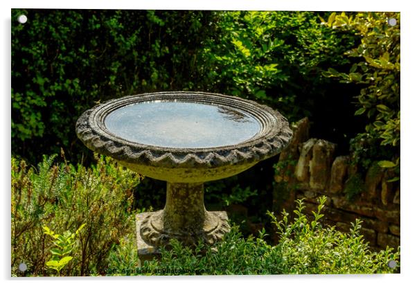 Beautiful park in antique style, stone decorations Acrylic by Q77 photo